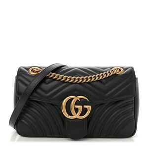 Gucci Calfskin Matelasse GG Marmont Shoulder Bag